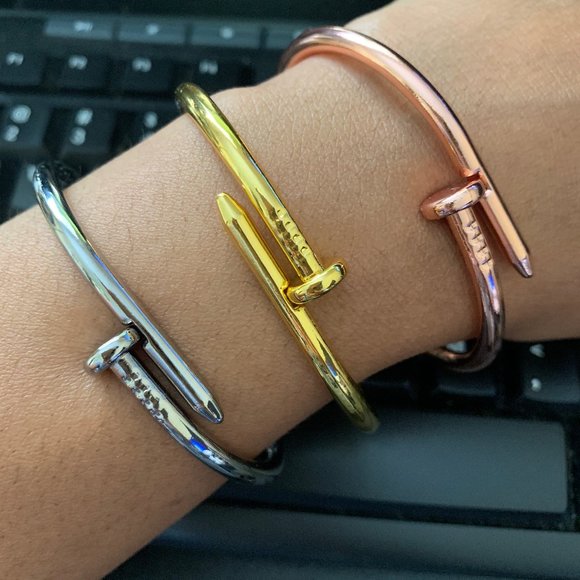 Nail Cuff Bracelets - Picture 1 of 3